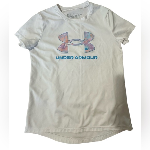Under Armour Girls' Tech Solid Print Big Logo Short-Sleeve Crew
Neck T-Shirt - Picture 3 of 5